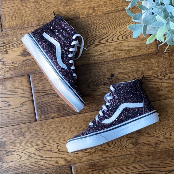 vans high top zipper back